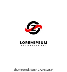 einfaches, modernes, rotes Z-Logo