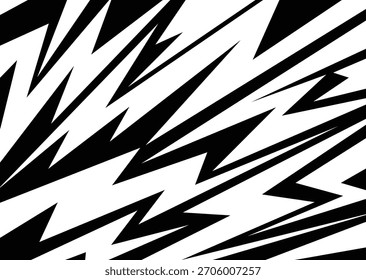 Simple modern black and white background with various lightning pattern