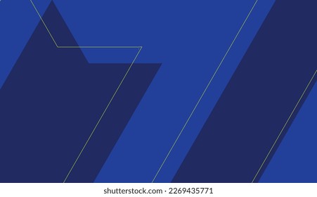 simple and modern blue abstract flat banner background