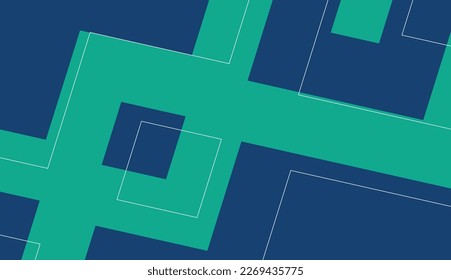 fondo de banderas planas abstractas de color verde azul sencillo y moderno
