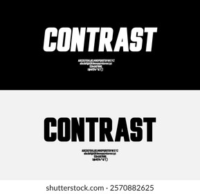 Simple Modern Bold Font. Minimalistic typography for poster design and all graphic design needs. Come in editable vector. Alphabet, Uppercase, Lowercase, Number and Symbol.
