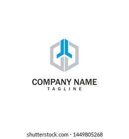 Simple & Modern Bold Industrial Logo Template