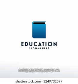 Simple Modern Book education logo designs template vector, Logo symbol icon