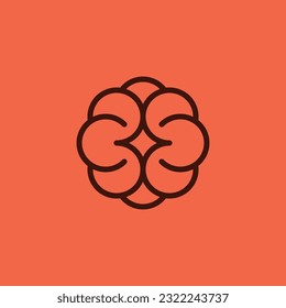einfaches und modernes Umriss-Logo