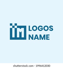 Simple Modern Brand Logo Vector two colors