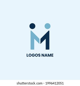 Simple Modern Brand Logo Vector two colors