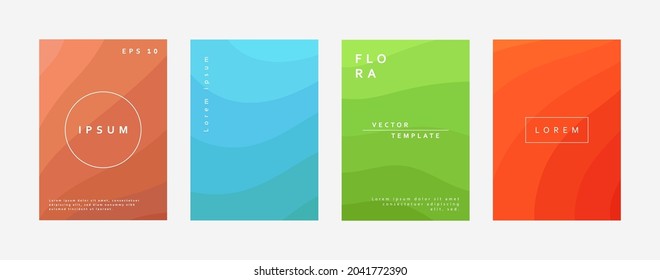Simple modern brochure template design. Simple color gradation flyer template vector design.