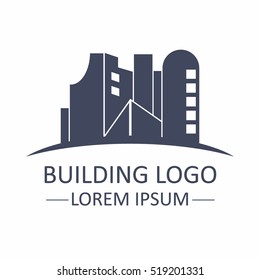 Simple modern building cityscape logo