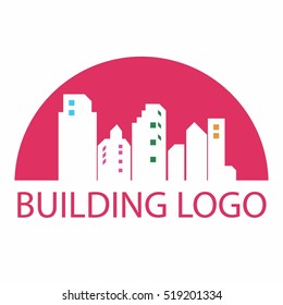 Simple modern building cityscape logo