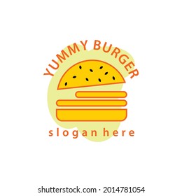 diseño del logotipo del restaurante burger sencillo y moderno