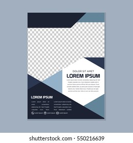Simple modern business brochure design template