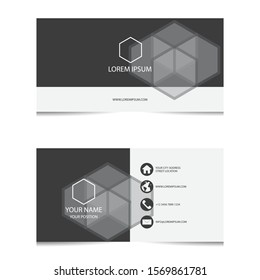 simple modern business card design template