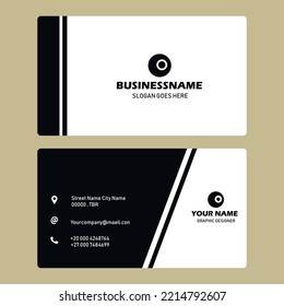 simple modern business card design template