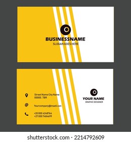 simple modern business card design template