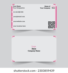 Simple and modern business card design, vector design