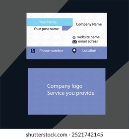 Simple and modern business card design 