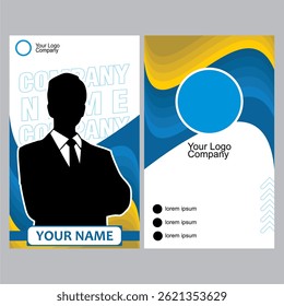 simple and modern business card design. can be edited easily