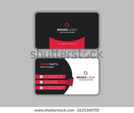 Simple and modern business card design green and white business card design professional business card template Visiting card for business and personal use Vector illustration design.