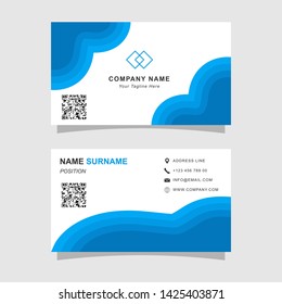 Simple modern business card template. Creative business card vector design.