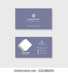 Simple modern business card vector design