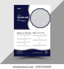 Simple and modern business template design 