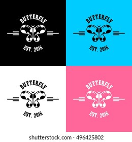 Simple modern butterfly logo