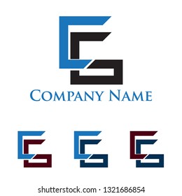 Simple Modern C - CC - CG Logo Icon Template