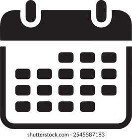 Simple Modern Calendar Icon Design