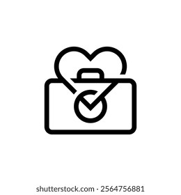 simple and modern of camera lover logo