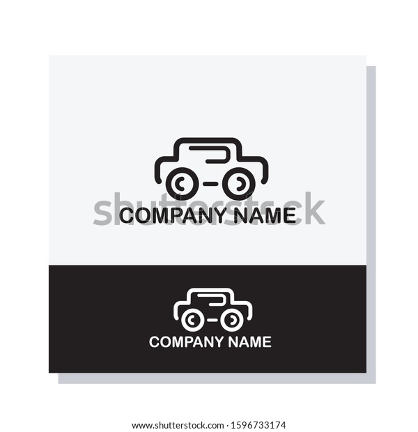 simple modern car logo\
design vector