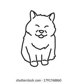 Simple modern cat logo & icon for veterinary and pet shop business company