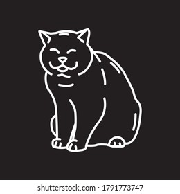 Logotipo e icono de un gato moderno y sencillo para la empresa de veterinarios y tiendas de mascotas