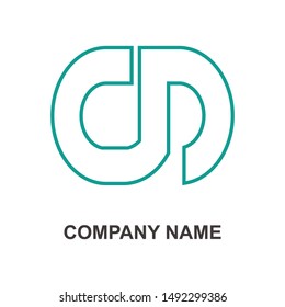 simple and modern CD font logo design