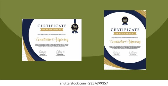 plantilla de certificado simple y moderna para el seminario web sobre educación empresarial en línea