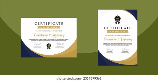 simple modern certificate template for business corporate online education webinar