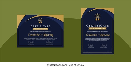 plantilla de certificado simple y moderna para el seminario web sobre educación empresarial en línea