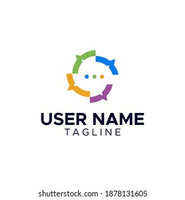 Simple and Modern Chat Logo Design
