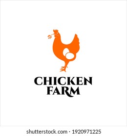 Simple Modern Chicken Farm Logo Design Stock Vector (Royalty Free ...