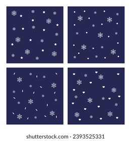simple and modern christmas illustrations are great for christmas event banners
