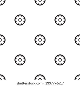 Simple modern circle ornament in black, white colours. Modern allover vector pattern for adult colouring book, interior, wallpaper, fabric, apparel textile, phone case. Bold line doodle circles