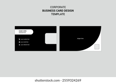 simple modern clean creative corporate business card name card and visiting card design template