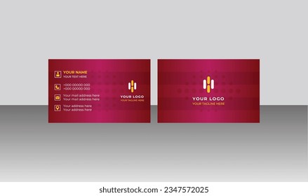 Simple modern and clean professional elegant business card template