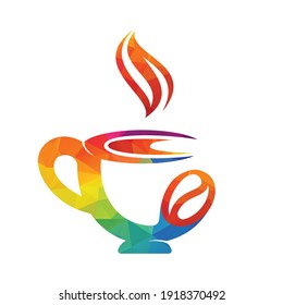 Simple y moderna plantilla de diseño de logotipo de café y café.  Diseño del logo del café.