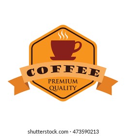 Simple modern coffee logo design template
