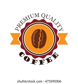 Simple modern coffee logo design template