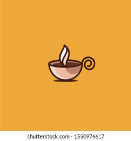 Simple And Modern Coffee Logo Illustration
