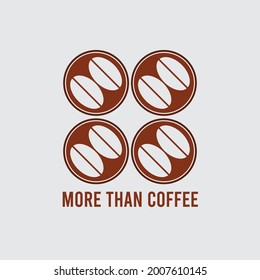 logotipo sencillo y moderno de la cafetería con forma de círculo.