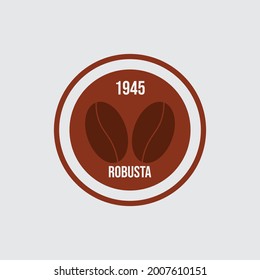 simple and modern coffee shop logo with circle shape