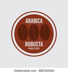 simple and modern coffee shop logo with circle shape