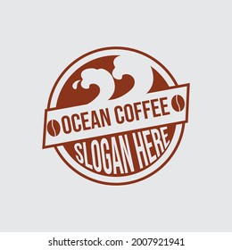 logotipo de cafetería sencillo y moderno con forma de círculo